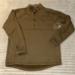 Halys SEKRI PCU Level 2 Grid Fleece 1/4 Zip Top Coyote Brown Medium